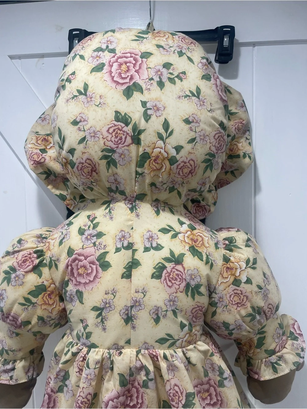 Vintage Sweetie Mine 48” Rag Doll African American Black Yellow Pink Cottagecore